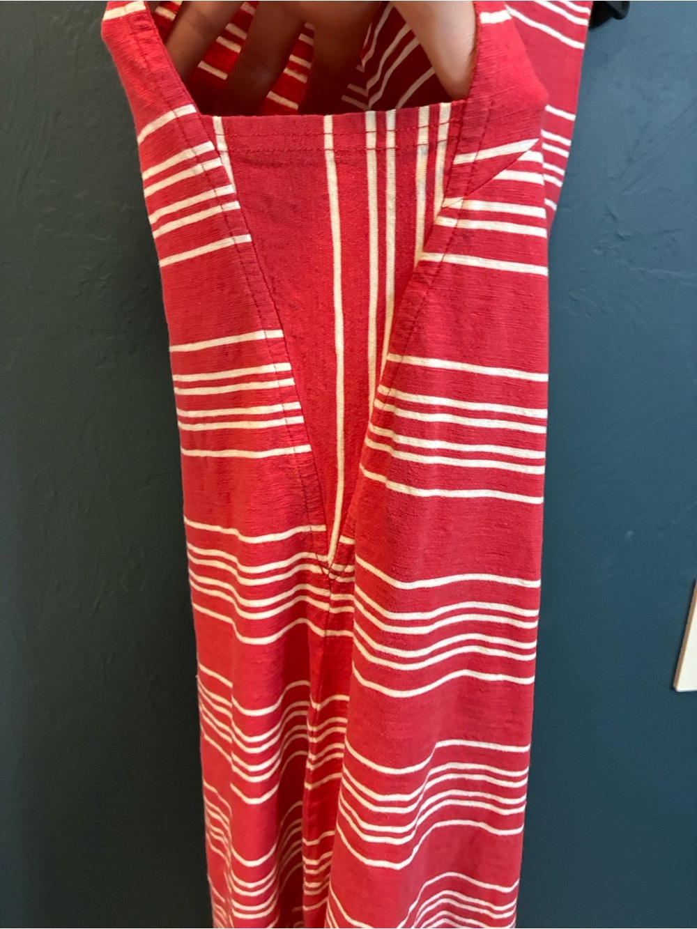 Red & White Striped Maxi Dress - Picture 4 of 6